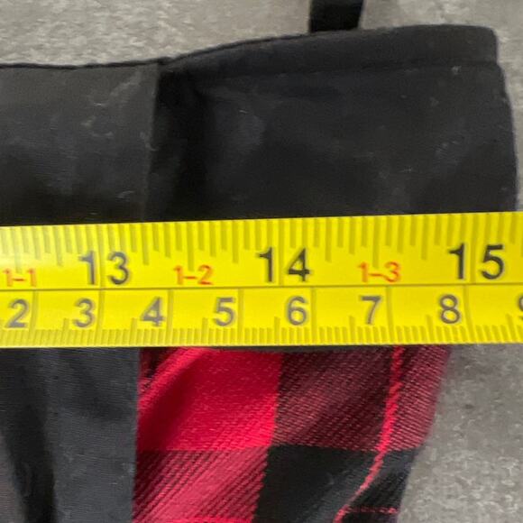 Hell Bunny Small Plaid Red Tartan Grunge Dress Tie Back - Picture 5 of 6